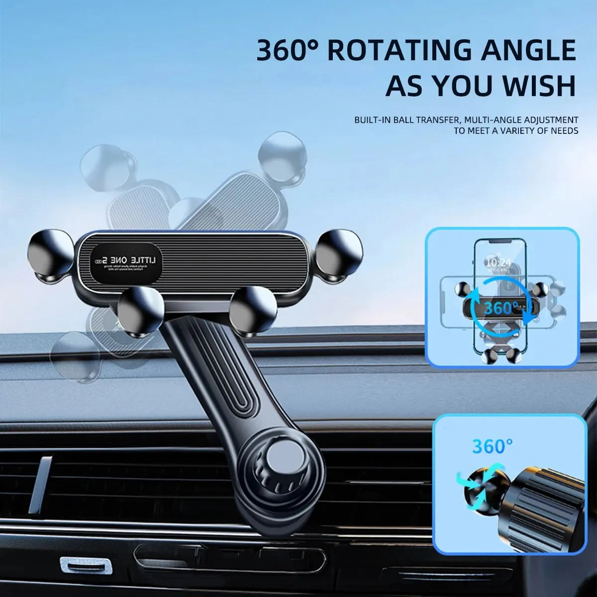 Newest Gravity Car Phone Holder Air Vent Clip Navigation Stand