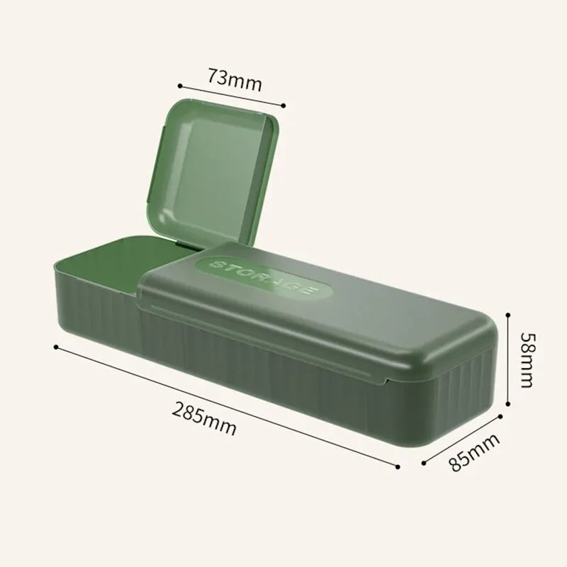 With 7 Compartments Organizer Charger Cord Storage Box Data Cable