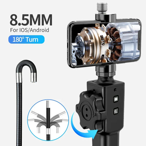 Two-Way 180° Articulating Borescope Camera 8.5MM /6.2MM Endoscope