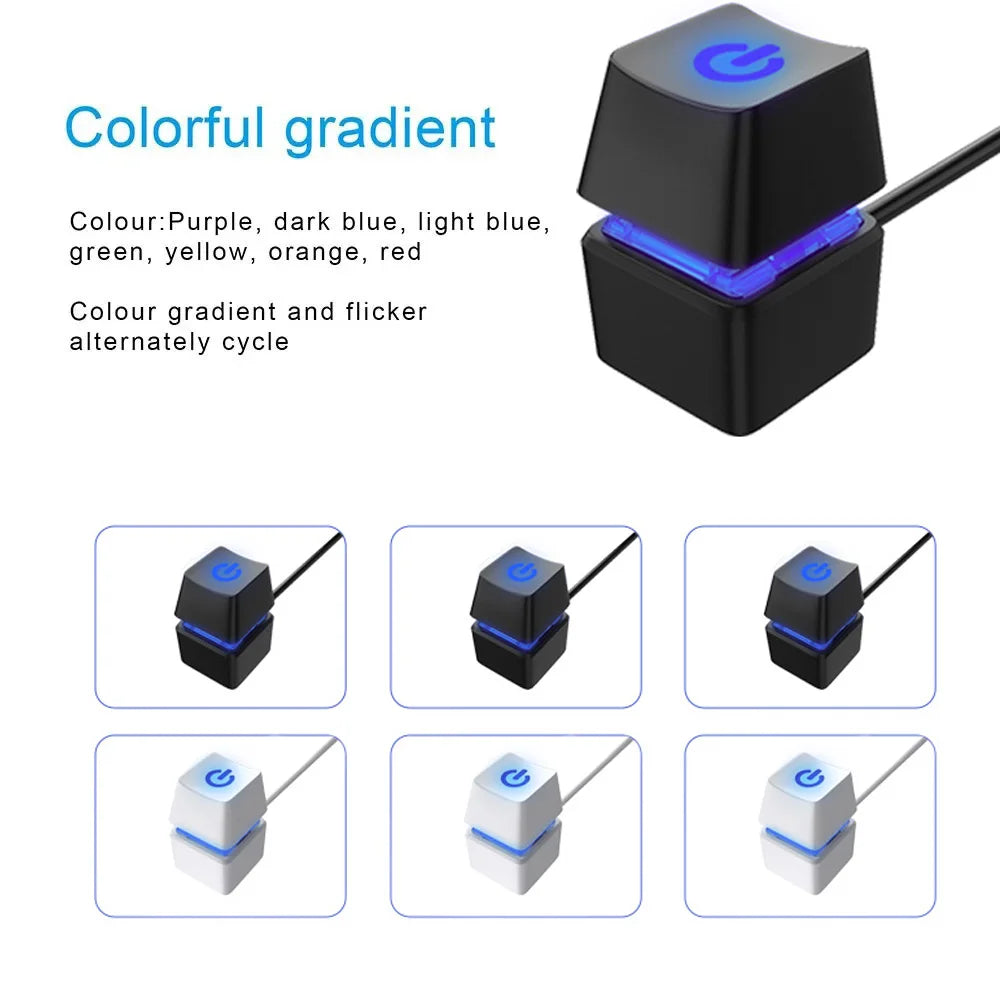 TEUCER KG-1 2m Computer Desktop Switch LED Light Motherboard External