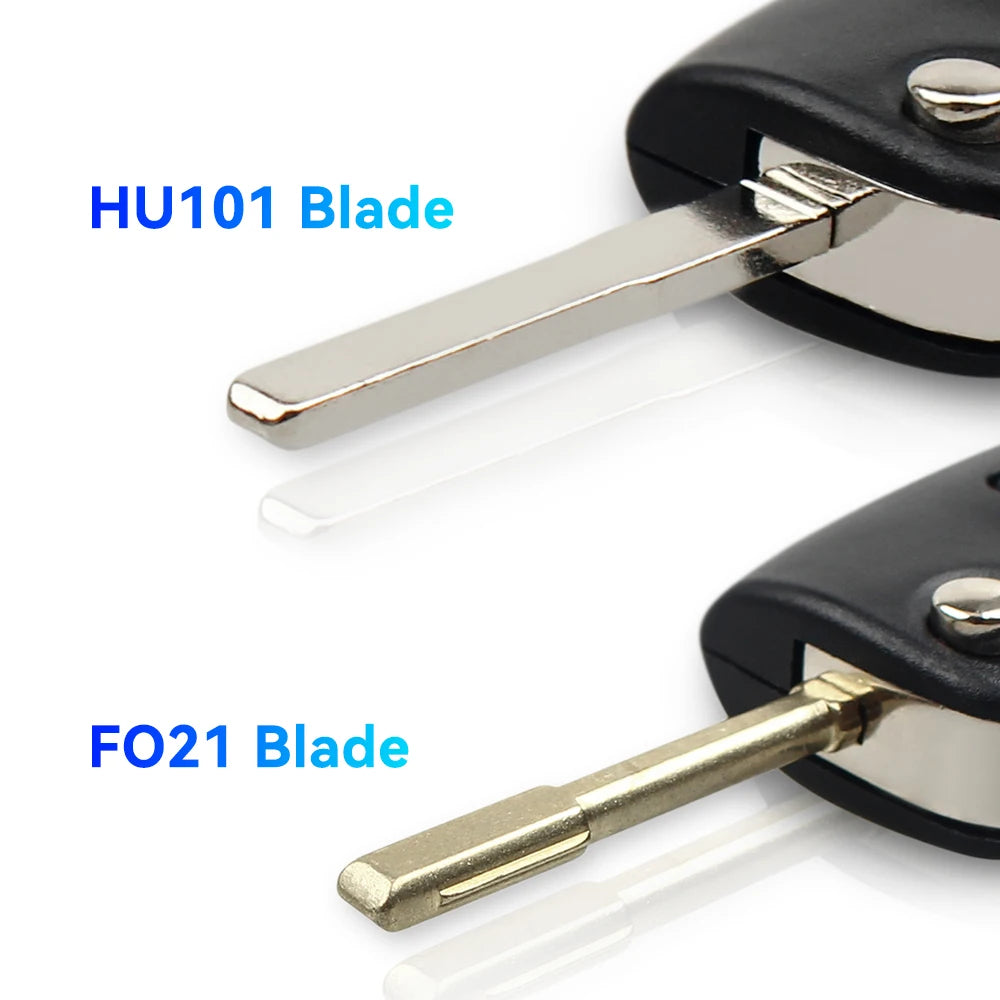 KEYYOU For Ford Focus Fiesta 2013 Fob Case HU101 F021 Blade 433MHz