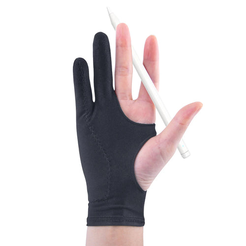 ANKNDO Two Finger Anti-fouling Glove For Artist Drawing & Pen Graphic