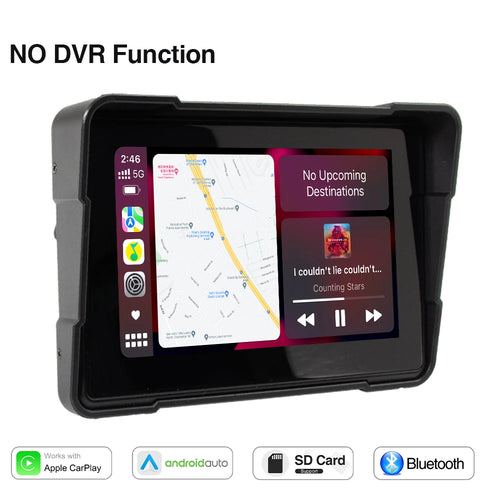 Universal 5 inch Motorcycle Wireless Apple Carplay Android Auto