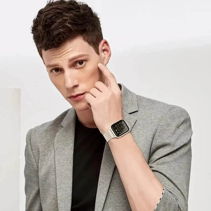 Milanese Strap For Apple Watch Bands 44mm 40mm 45mm 49mm 41mm 38mm 42