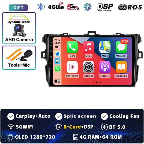 Android 14 Car radio Navigation Multimedia Player For Toyota Corolla