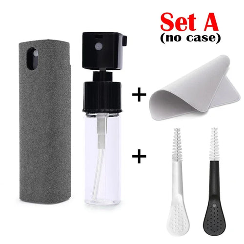 Mini Screen Cleaner Spray Smartphones Soft Microfiber Polishing Cloth