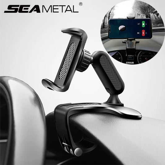 Dashboard Car Phone Holder ABS Mobile Phone Sun Visor Holder Auto Rear