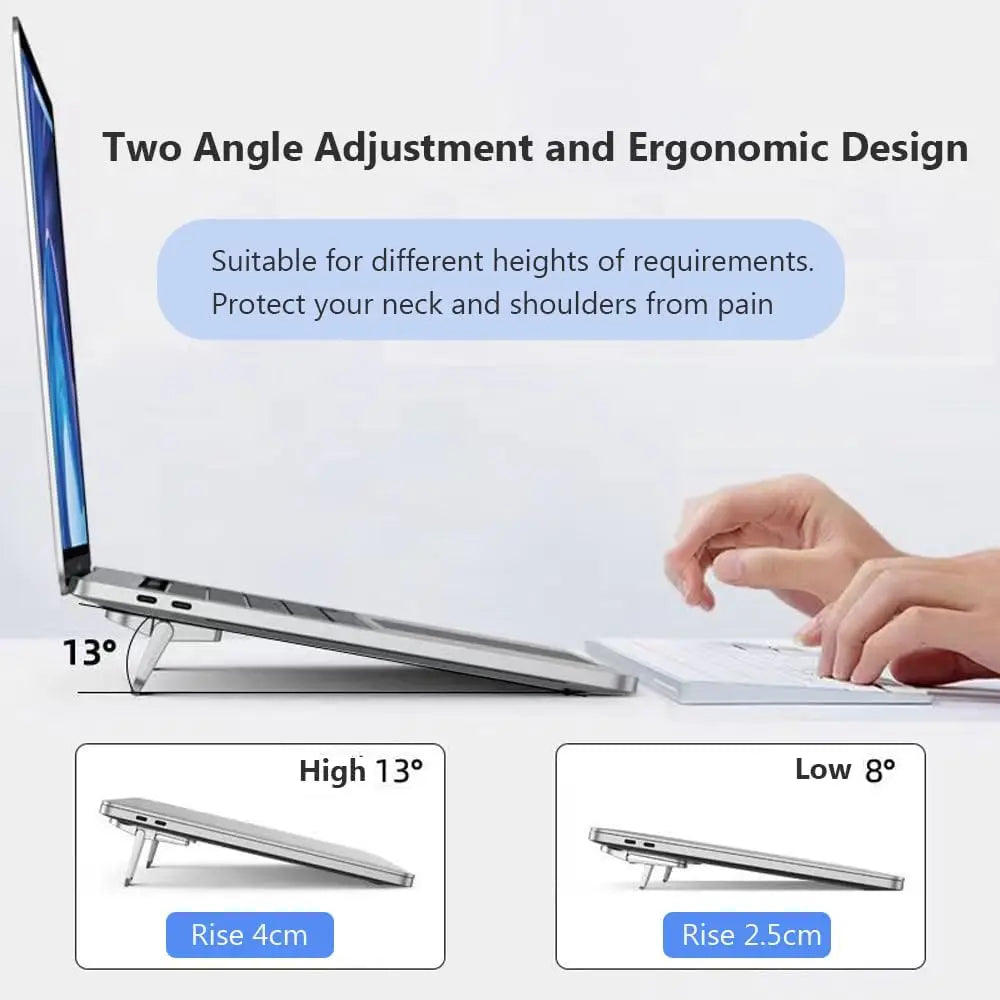 2pcs/Set Foldable Laptop Stand Portable Notebook Support Holder