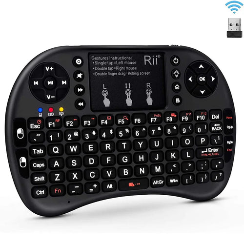 Rii i8+ Mini wireless keyboard 2.4GHz Wireless Keyboard with TouchPad
