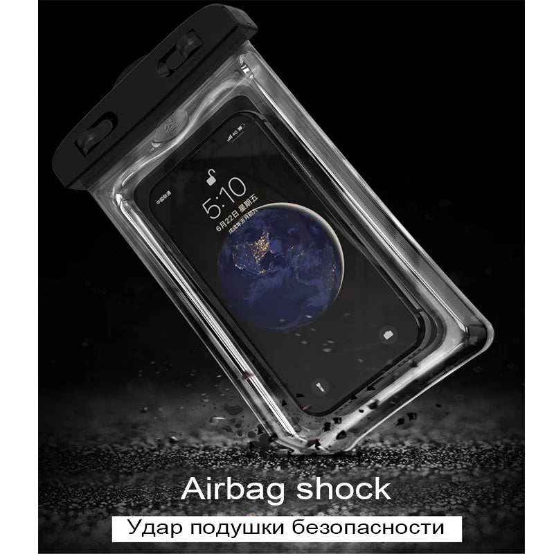 Floating Airbag Waterproof Swim Bag Phone Case For iPhone 11 12 13