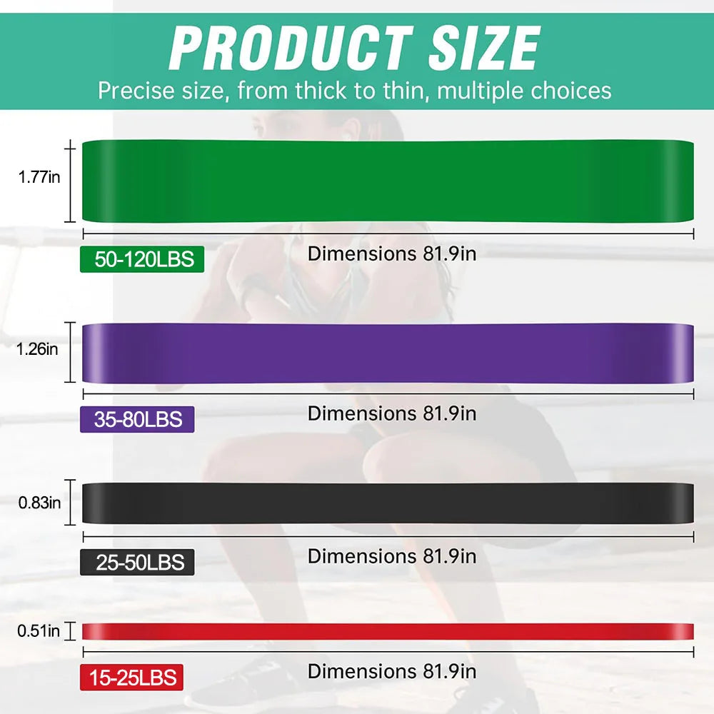 Resistance Band Heavy Duty Latex Sports Elastic Belt Pull Up Assist