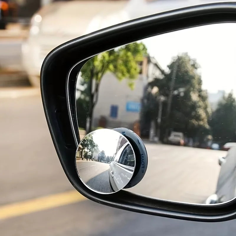 Adjustable Small Round Car Reverse Auxiliary Rearview Convex Mirror
