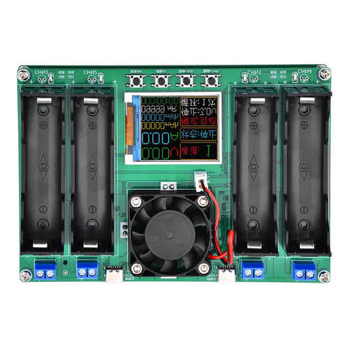 2Ch 4CH LCD Display Battery Capacity Tester MAh MWh Lithium Battery