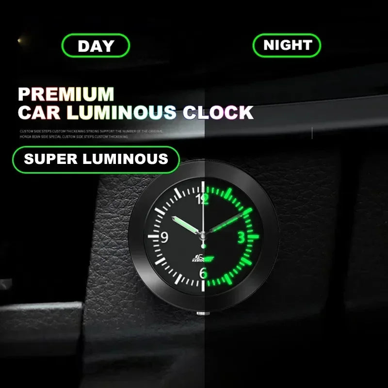 Car Clock Luminous Automobiles Internal Stick-On Mini Digital Watch