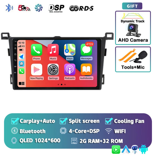 Android 14 Carplay For Toyota RAV4 Rav 4 2013 2014 2015 2016 2017 2018