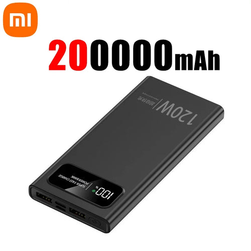 Xiaomi 120W Power BankSuper Fast Charging 200000mAh Ultralarge