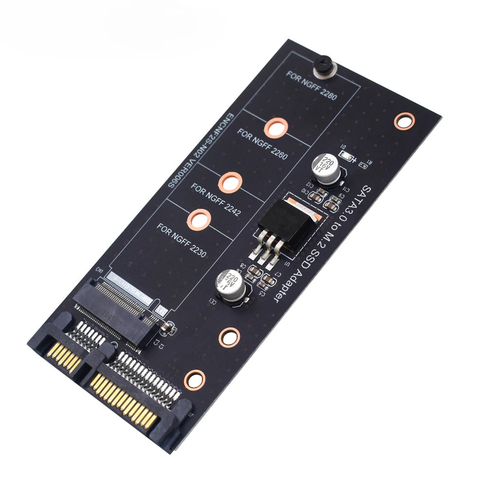 M.2 NGFF Msata SSD To SATA 3.0 2.5 Adapter M2 PCI SSD Converter Riser