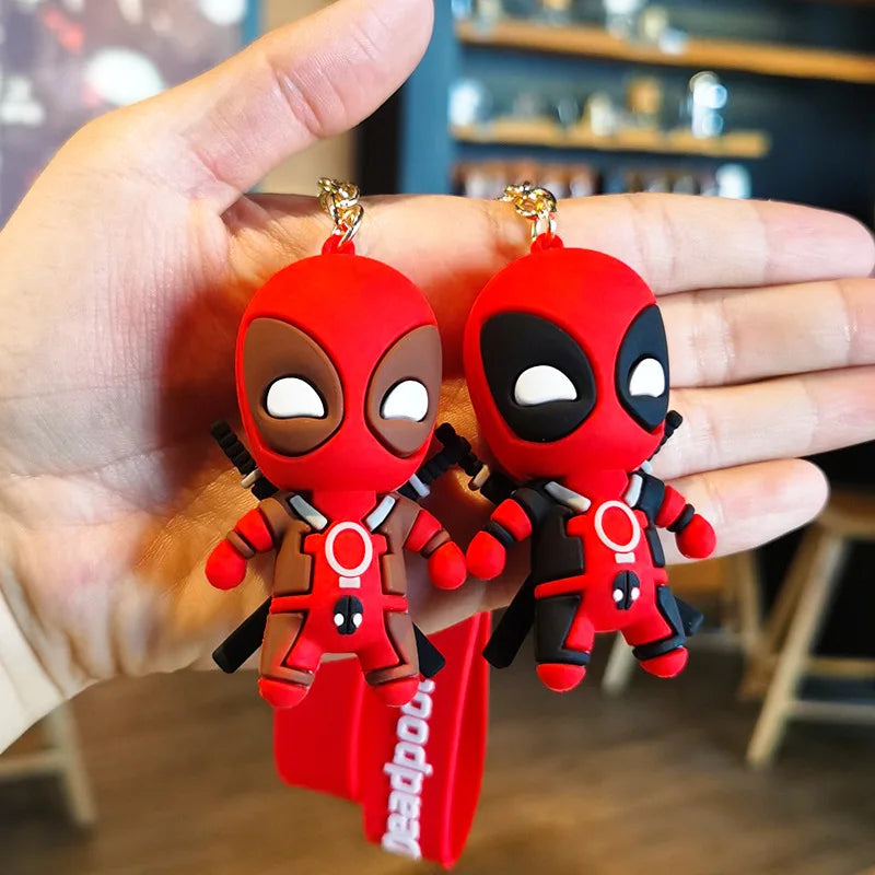 Marvel Cute Doll Pendant Anime Figures Deadpool Q Version Fashion
