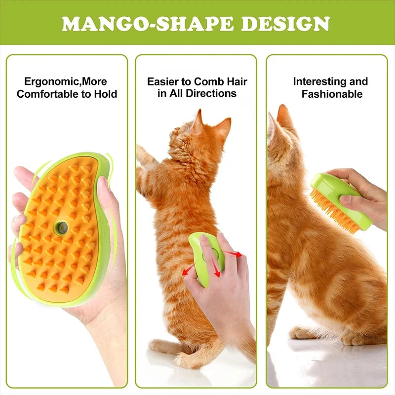 Pet Grooming Brush Electric Spray Water Spray Kitten Pet Comb Soft