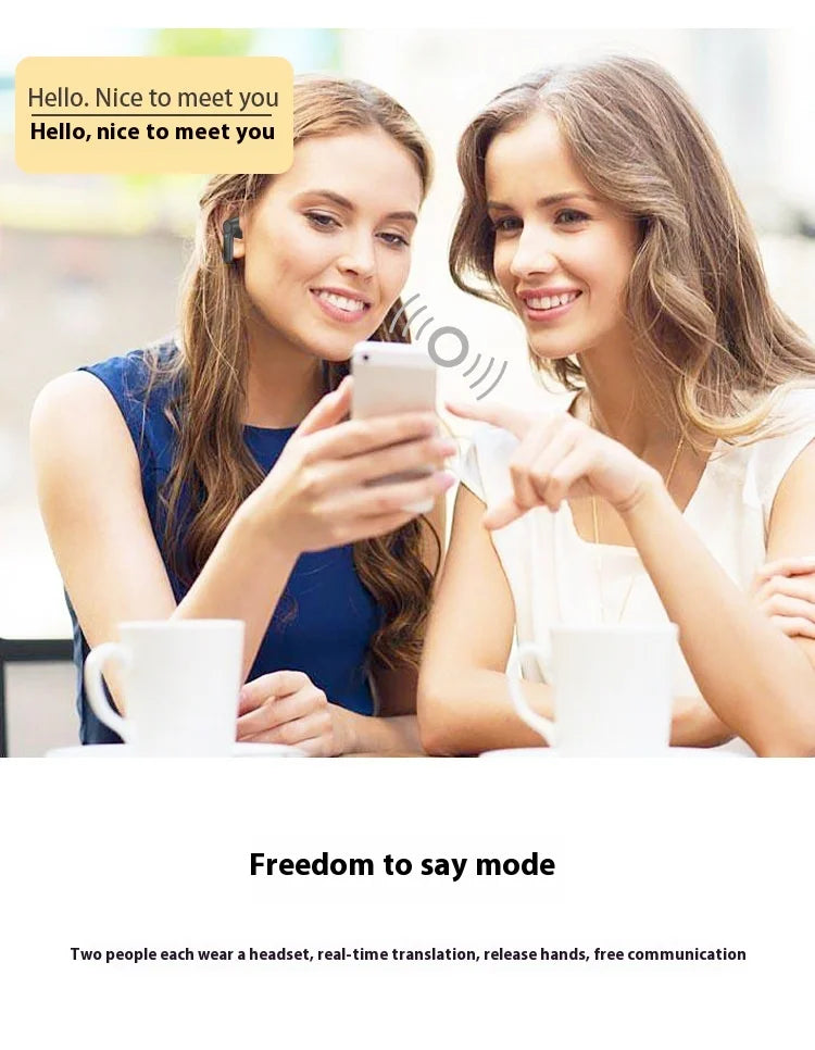 Translation Headphones Real Time Bluetooth Earbuds Translator 144