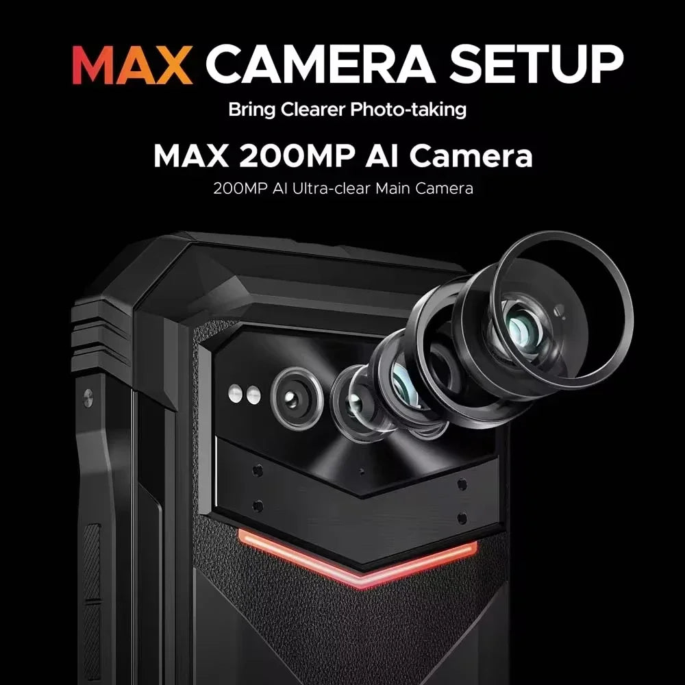 DOOGEE V Max Plus 5G Rugged Phone 16GB+512GB 22000mAh Dimensity 7050