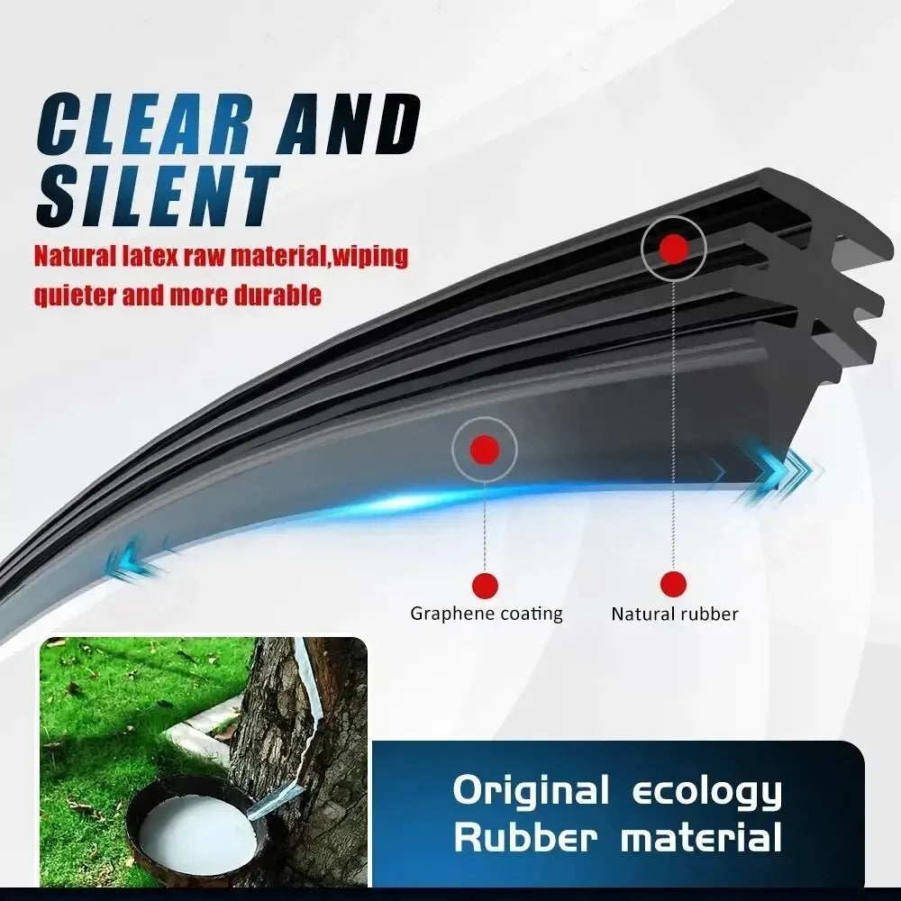 6mm Car Wiper Blade Refill Strips Car Windshield Rubber Strip Wiper