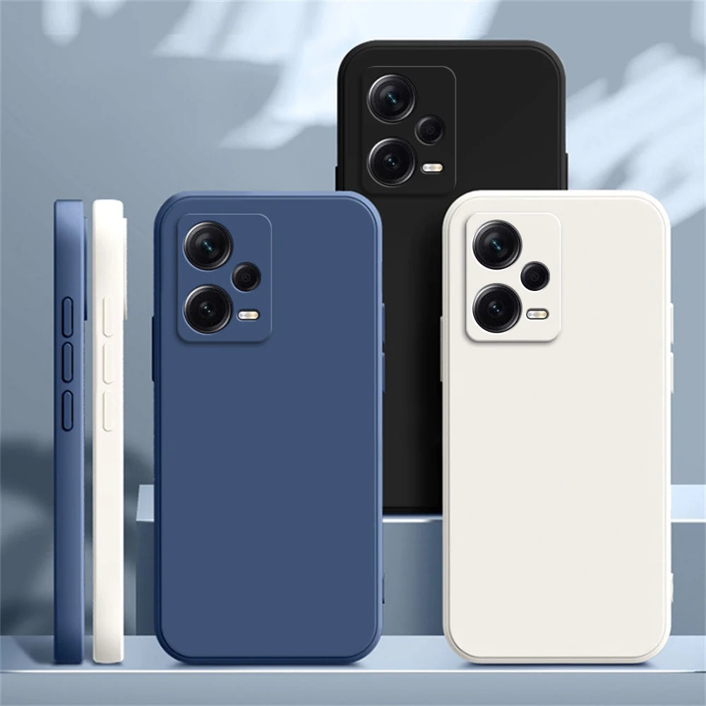 Square Liquid Silicone Case for Xiaomi Redmi Note 12  Pro 12S 4G 5G