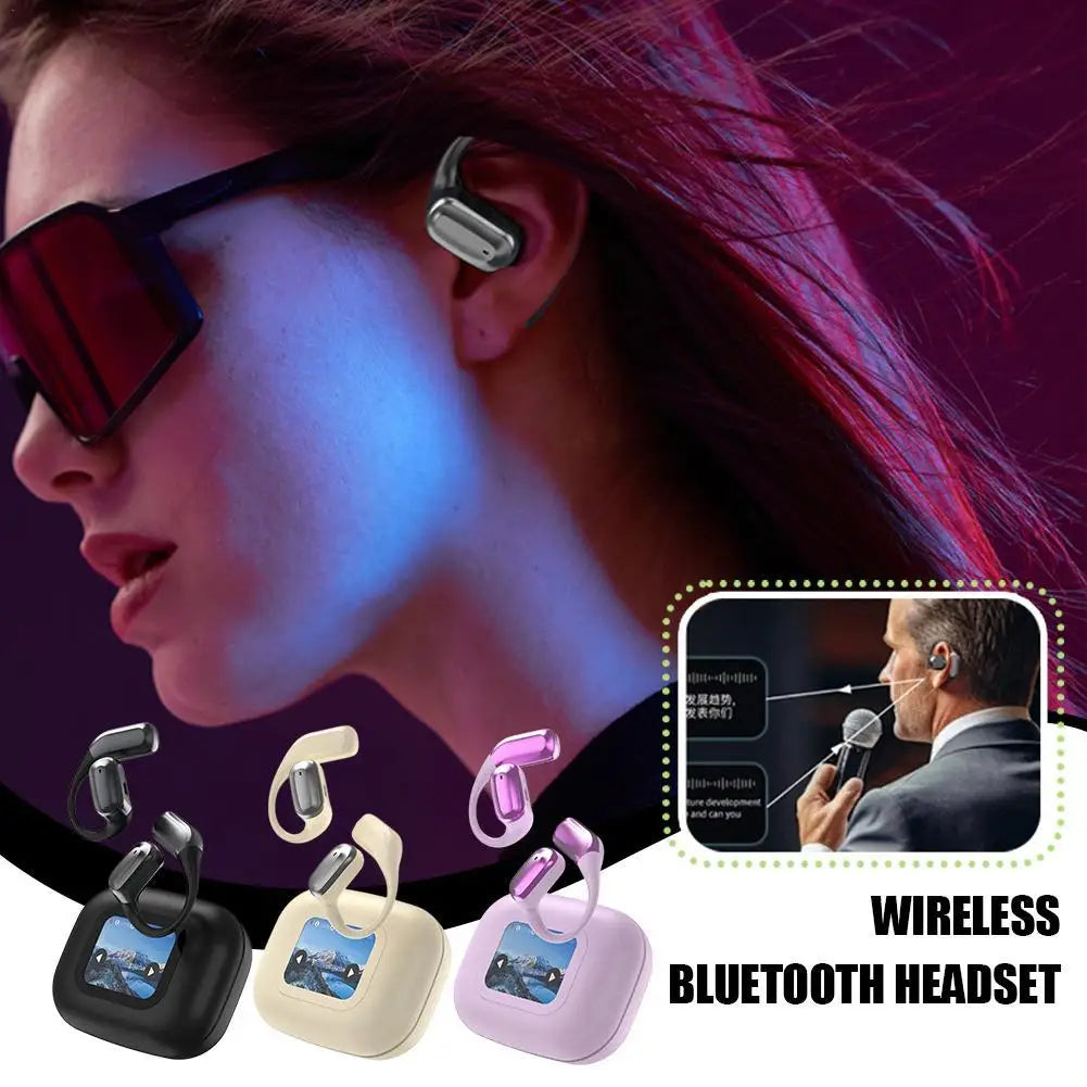 Ai Intelligent Real-time Translation Wireless Earbuds LCD Full-color