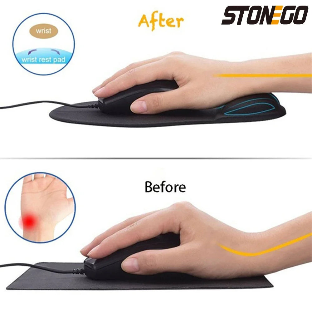 STONEGO EVA Protect Wrist Mouse Pad Soft Sponge Mouse Pad Computer