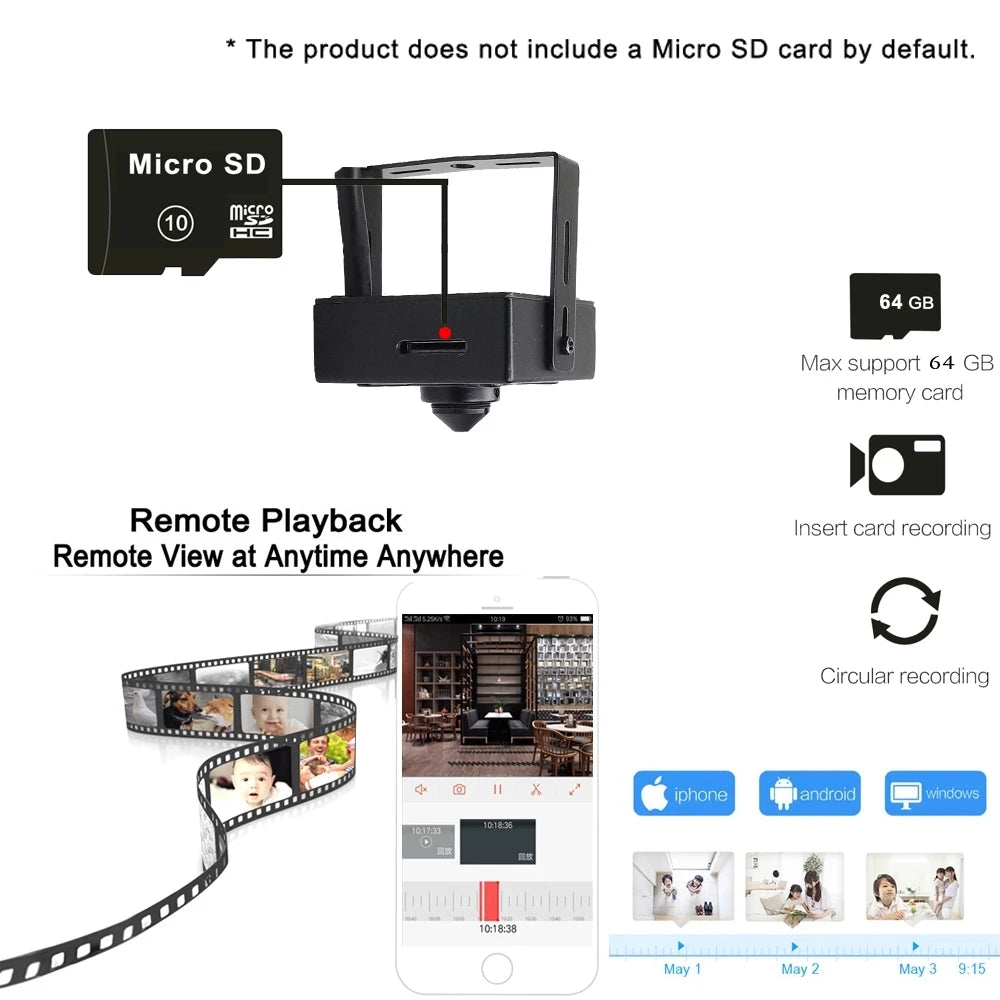 5MP 1080P POE 48V MINI IP Camera HD Cctv Security High Definition