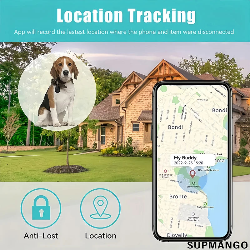 Mini GPS Mobile BT Anti-Lost Tracker Two-way Positioning IOS Android