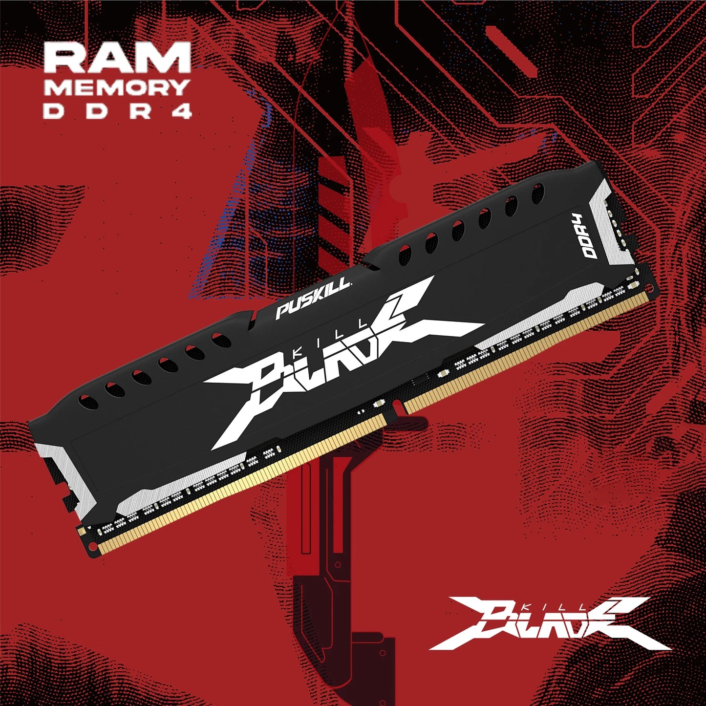 PUSKILL Memória RAM DDR4 16GB 8GB 1.2V 3200MHz 2666MHz Desktop
