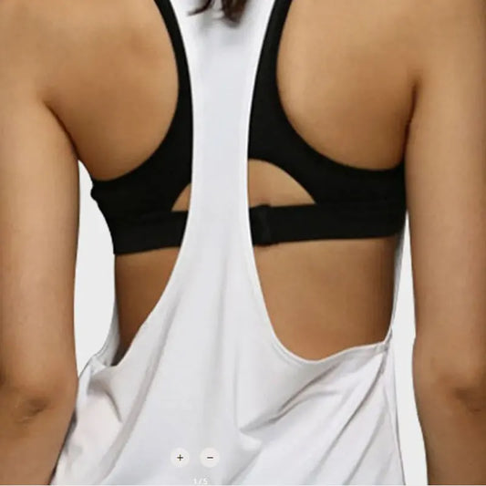 Women's Sports Smock Fitness Sports Vest T-shaped Quick Drying Slim