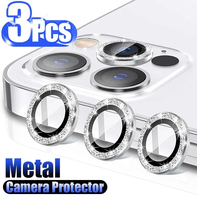 3Pcs Camera Lens Protector For iPhone 11 12 13 14 15 Pro Max Mini