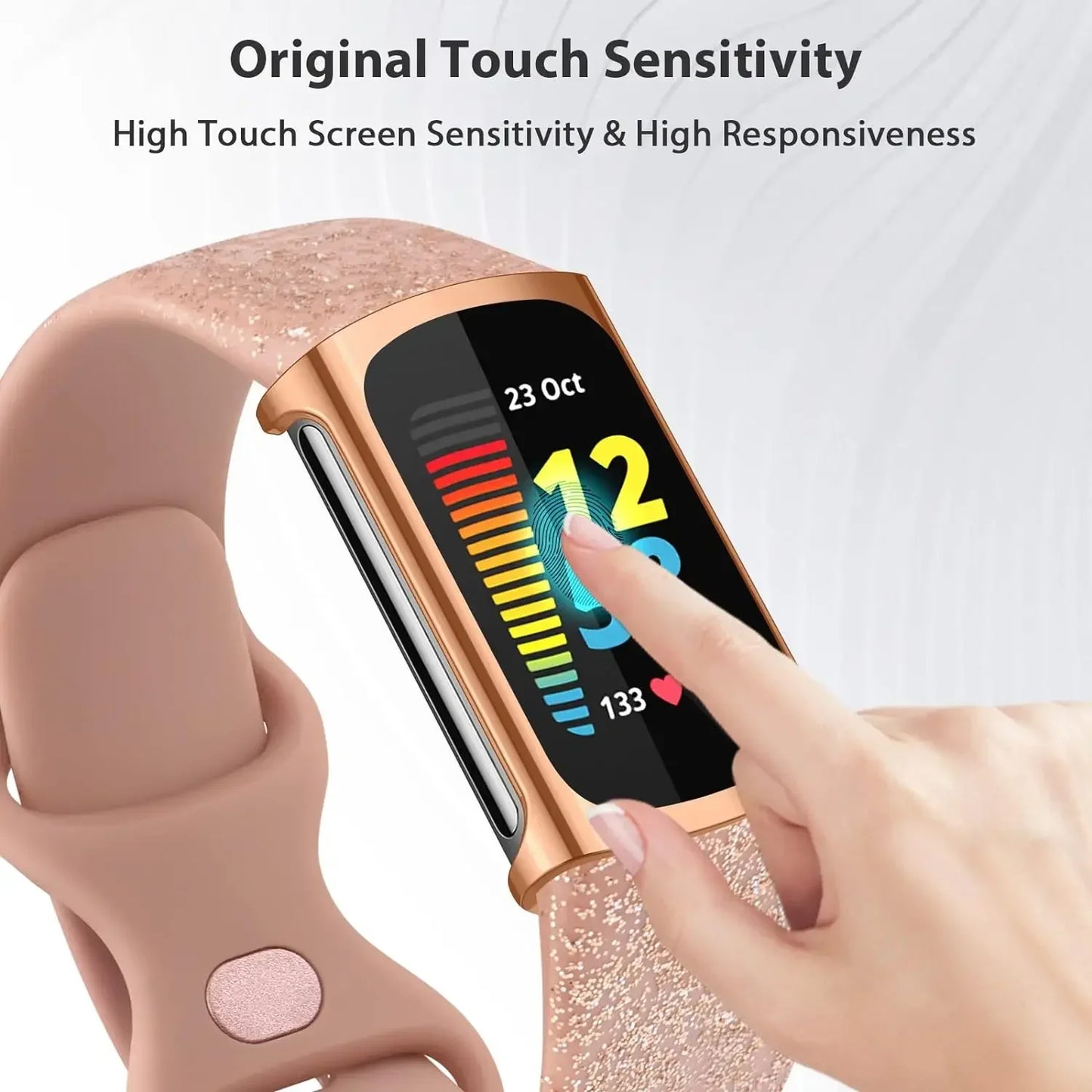 Screen Protector For Fitbit Charge 6 Case TPU Protective Cover For