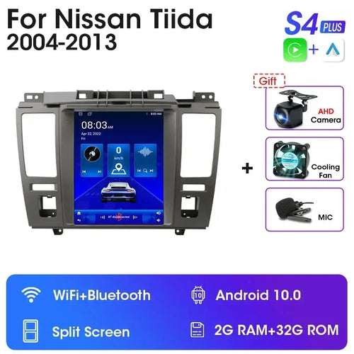 JMCQ 2 Din Car Radio Multimedia Video Player For Nissan Tiida C11