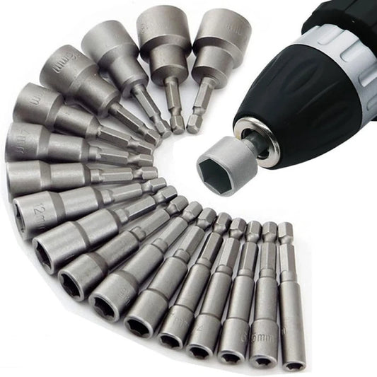 9pcs/14pcs/set 5mm-13mm Hex Sockets Sleeve Nozzles Nut Driver Set