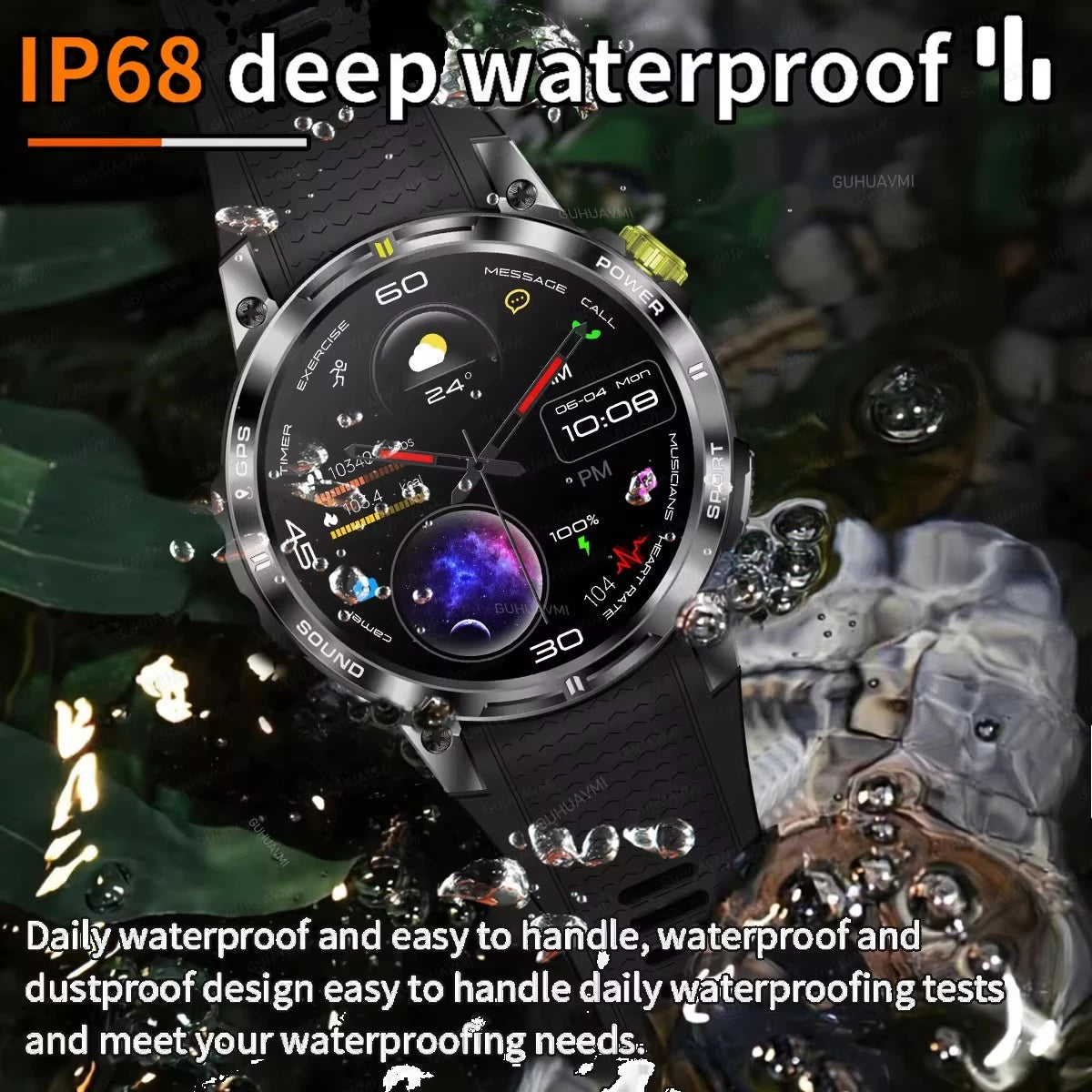 Outdoor Professional GPS Trajectory Smart Watch 1.5" HD Screen