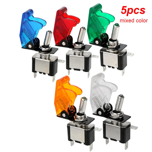 12V SPST Toggle Rocker Switch LED Light for Ignitions Boost Marine