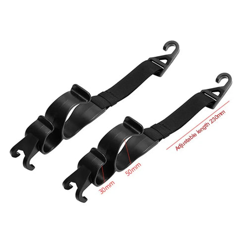 2pcs Car Back Seat Hook Multi-function Rear Seat Headrest Hanging Hook