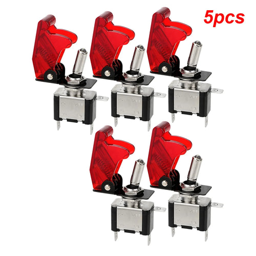 12V SPST Toggle Rocker Switch LED Light for Ignitions Boost Marine