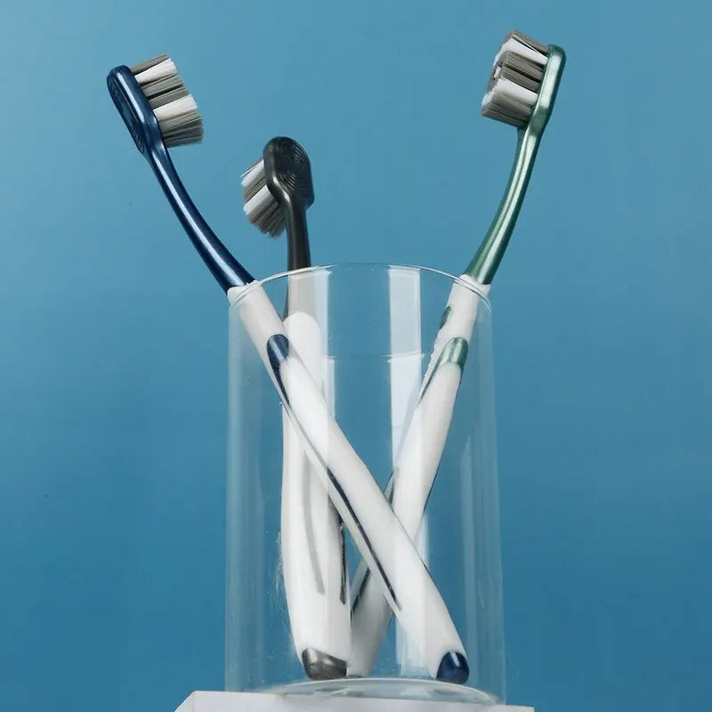 360 Whole Mouth Clean ,Mens Toothbrush,Medium-Hard Bristle Toothbrush