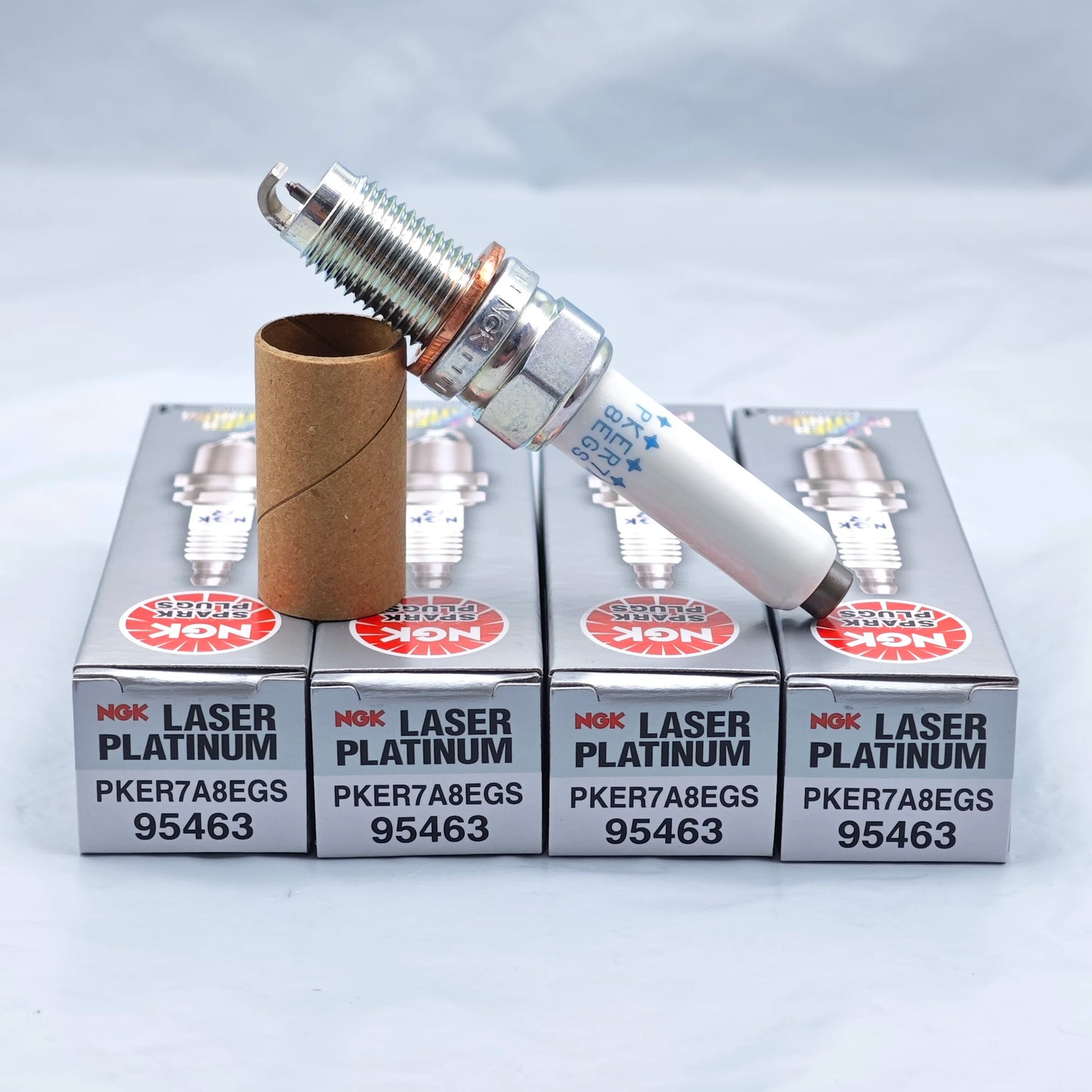 4pcs 04E905602 NGK Laser Iridium Spark Plug PKER7A8EGS 95463 Suitable