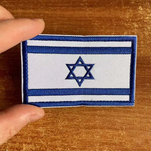 8*5CM/ Israel Flag Patch Clothes Sticker,Fabric Applique Embroidery