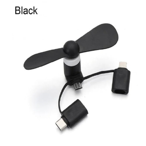 Cell Phone Fan 3-in-1 Mobile Phone Fans Compatible with