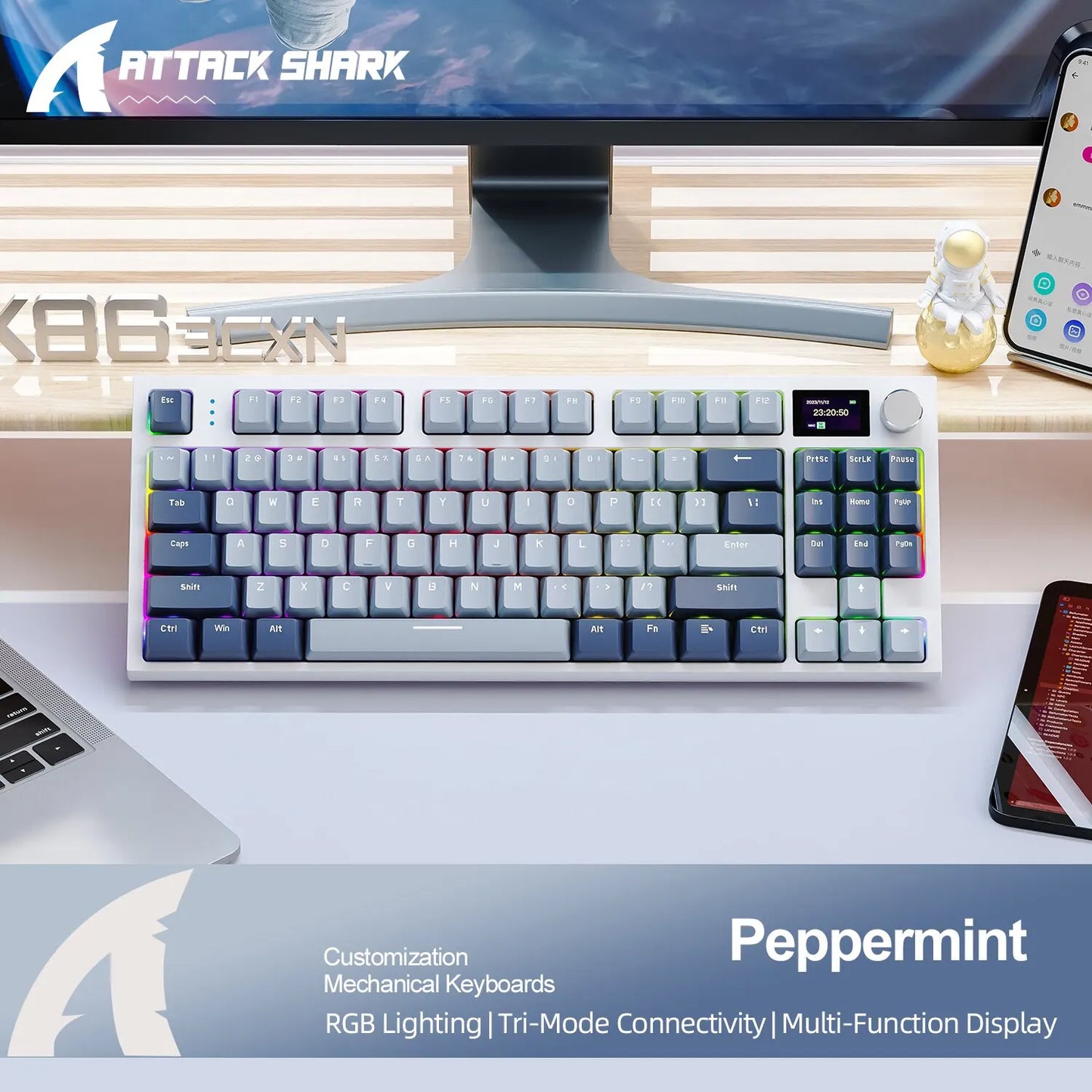 K86 Wireless Hot-Swappable Mechanical Keyboard Bluetooth/2.4g With