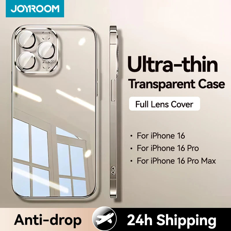Joyroom Case For iPhone 16 15 14 13 Pro Max Anti-drop Transparent