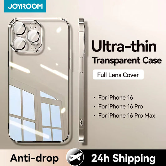 Joyroom Case For iPhone 16 15 14 13 Pro Max Anti-drop Transparent