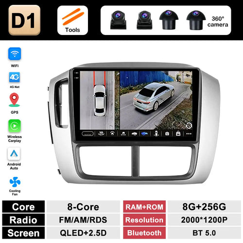 9 inch Navigation GPS Wireless Carplay Android System for Honda Pilot