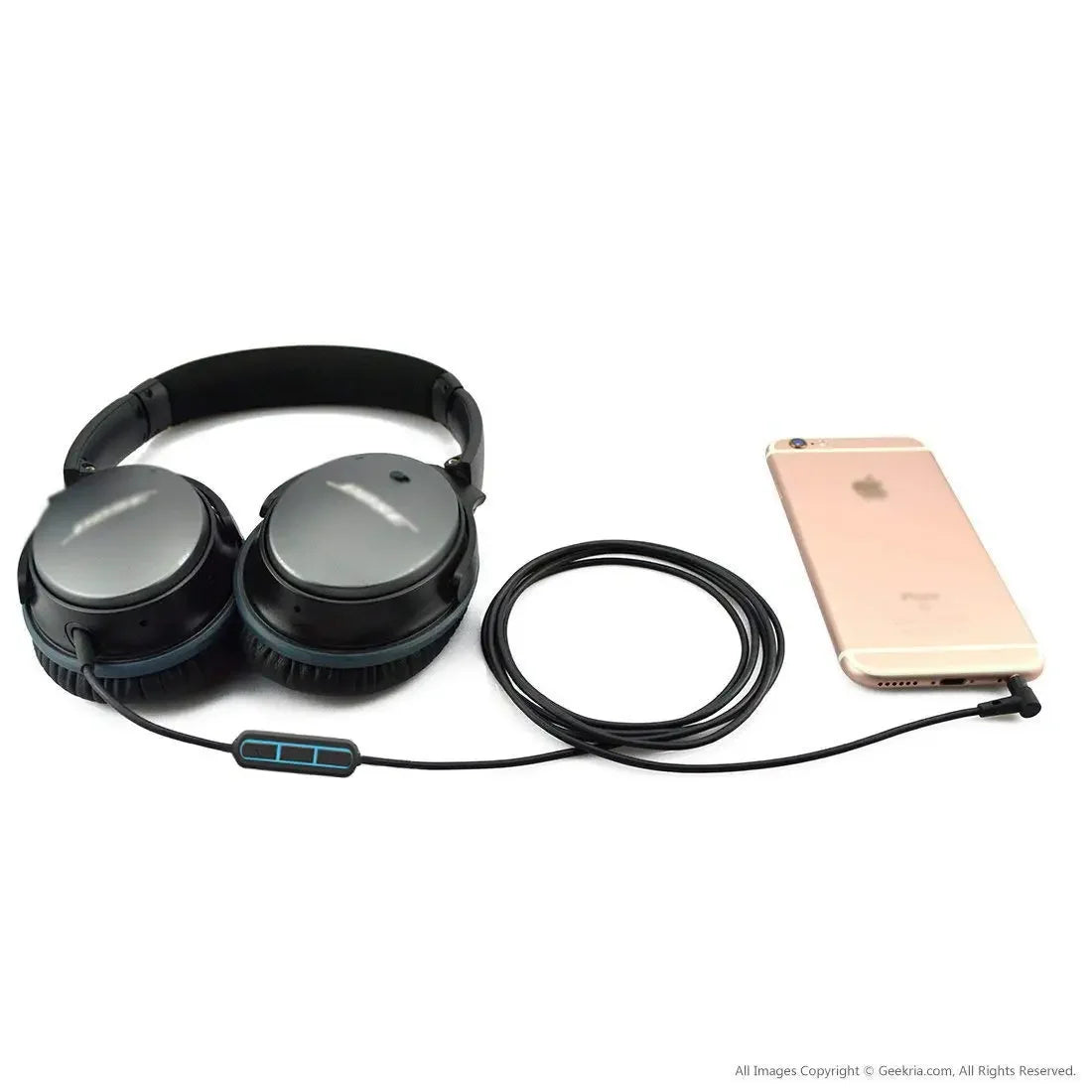 2.5mm to 3.5mm Audio Cable For Bose QC25 35/OE 2/OE 2i/AE2Quiet